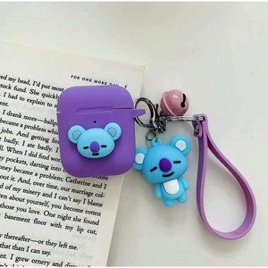 Cartoon AirPod Case Keychain Selicone  Koya 1 & 2